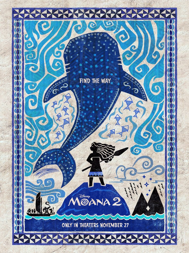 Moana 2 paper poster