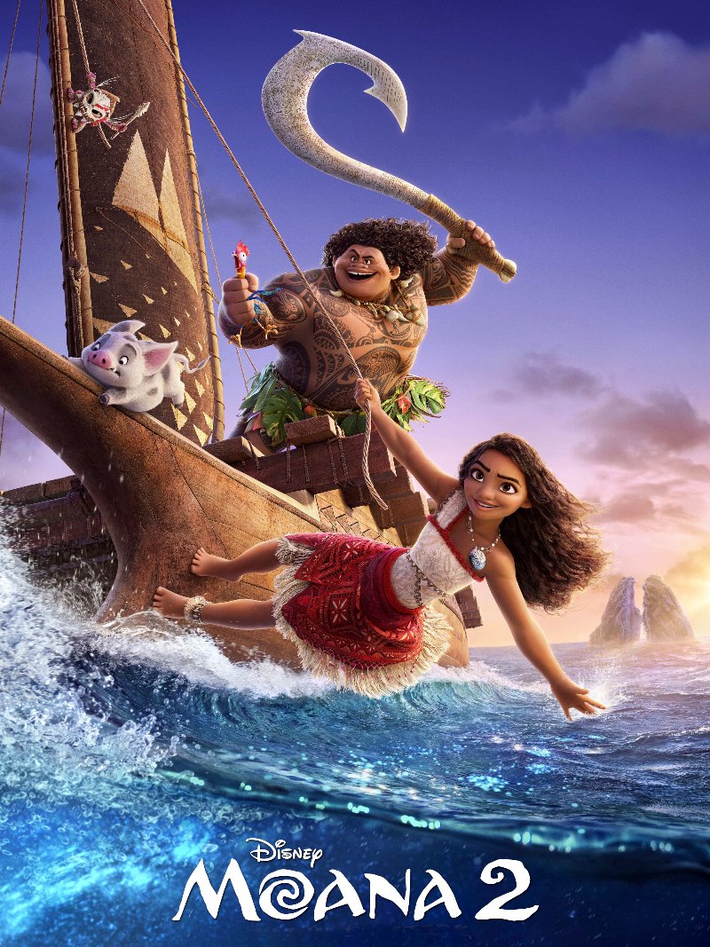 Moana 2 paper poster