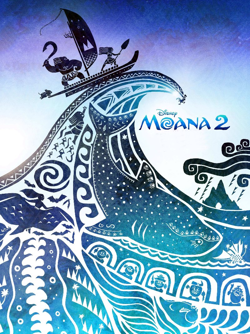 Moana 2 paper poster