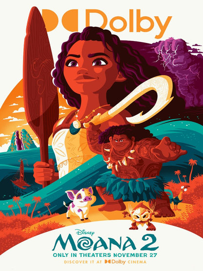 Moana 2 paper poster