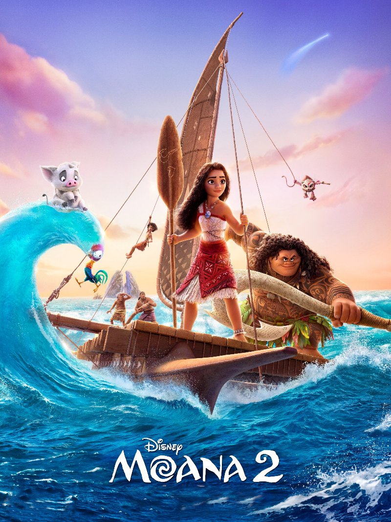 Moana 2 paper poster