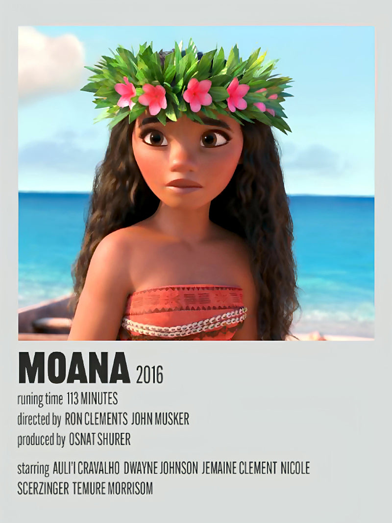 Moana minimalist paper poster