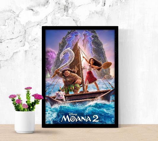 Moana 2 framed poster