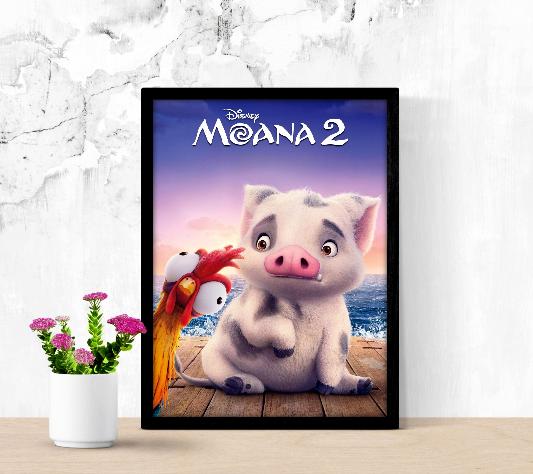 Moana 2 framed poster