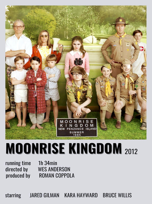 Moonrise Kingdom minimalist paper poster