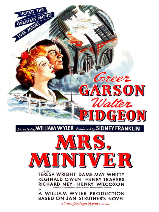 Mrs. Miniver paper poster