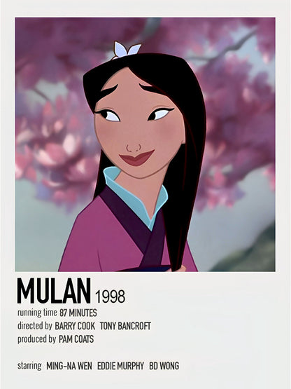 Mulan minimalist paper poster