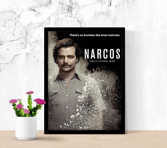 Narcos framed poster