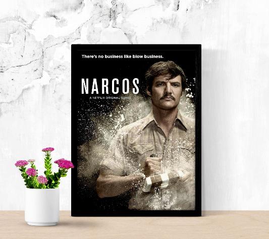 Narcos framed poster