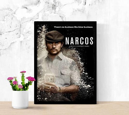 Narcos framed poster