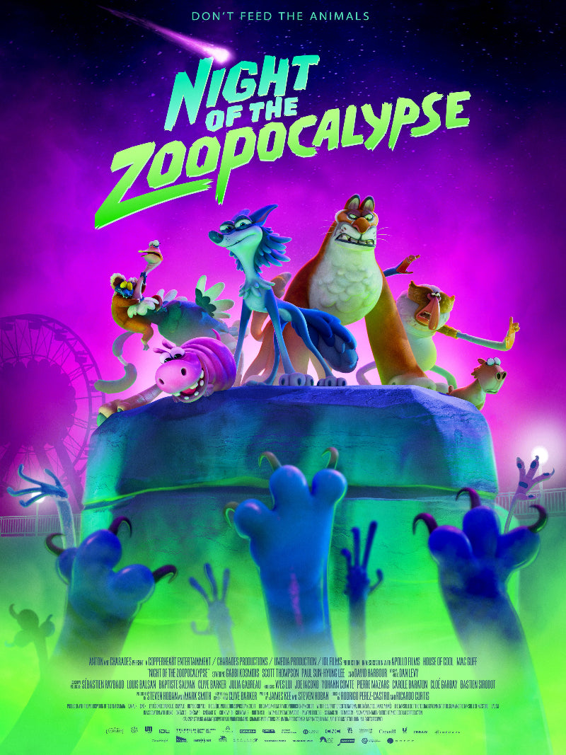 Night of The Zoopocalypse paper poster