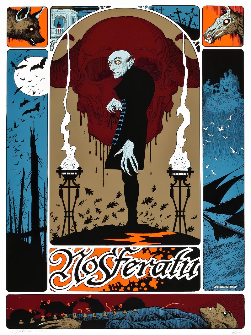 Nosferatu A Symphony of Horror paper poster