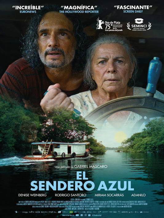 El sendero azul paper poster
