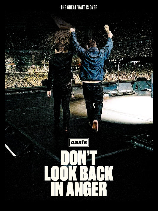 Oasis Don't Look Back In Anger paper poster