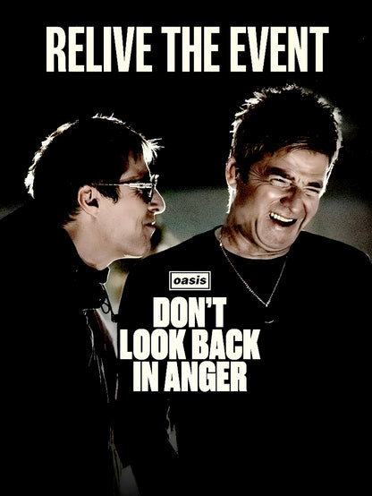 Oasis Don't Look Back In Anger paper poster