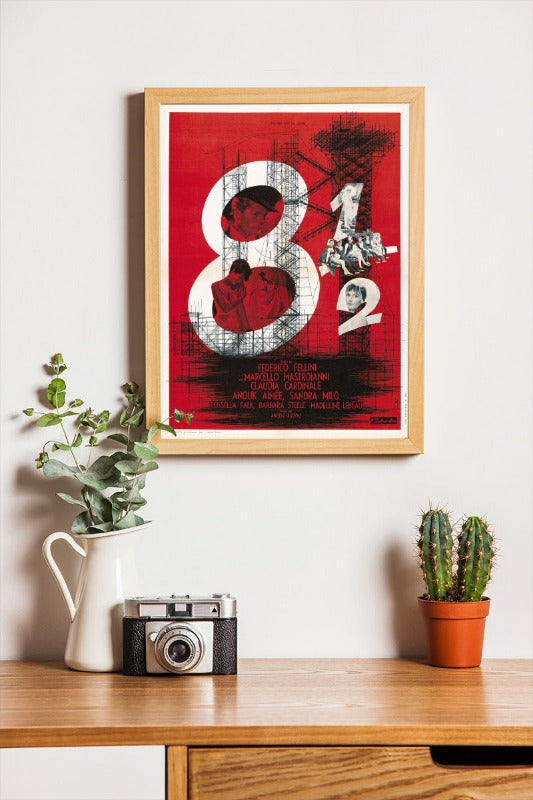 8½ - Federico Fellini - framed poster