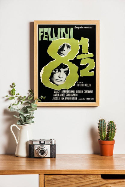 8½ - Federico Fellini - framed poster