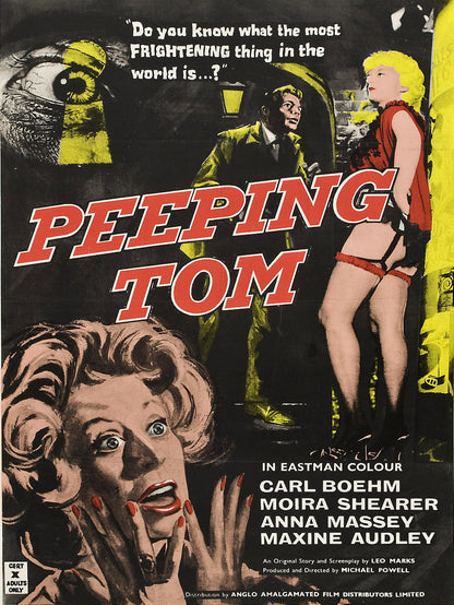 Peeping Tom paper poster
