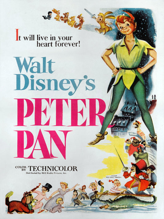 Peter Pan paper poster