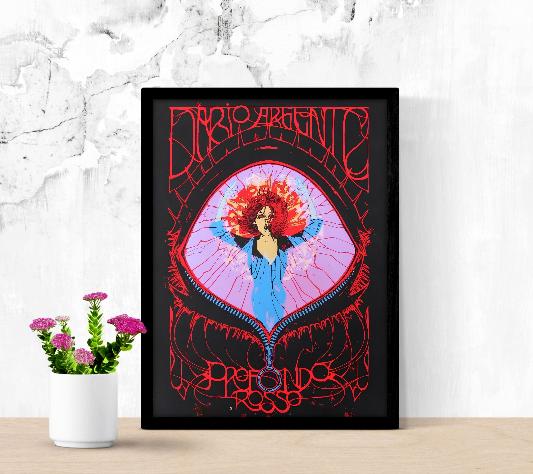 Profondo Rosso framed poster