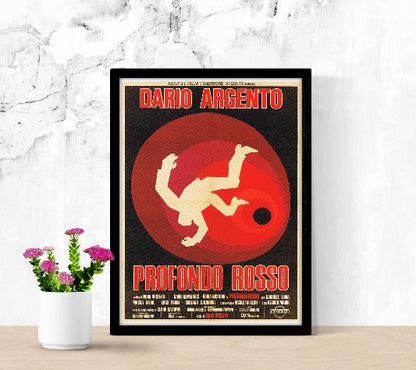 Profondo Rosso framed poster