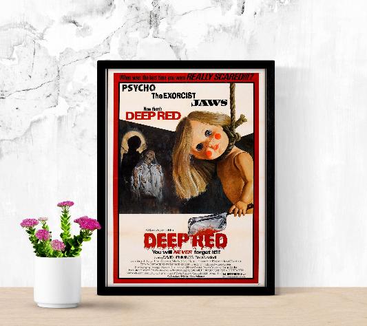 Deep Red framed poster