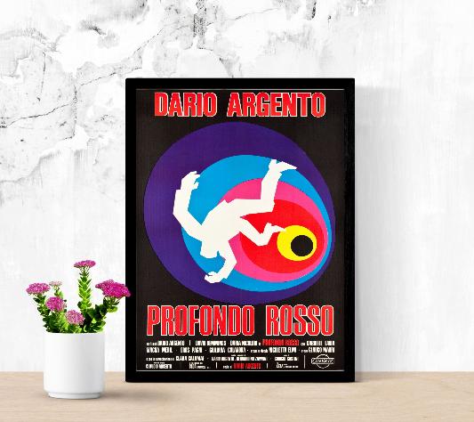 Profondo Rosso framed poster