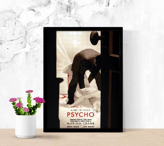 Psycho framed poster