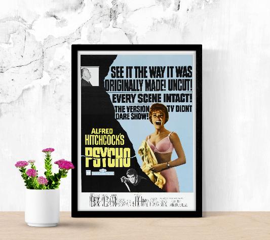 Psycho framed poster