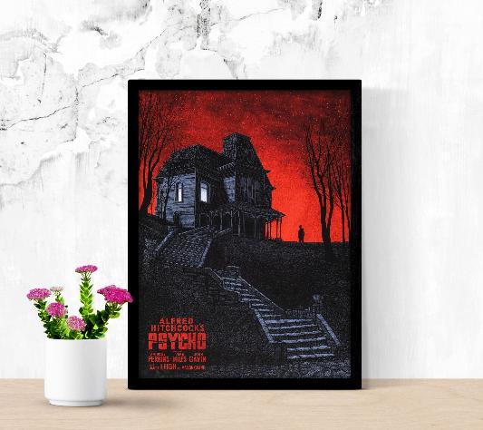 Psycho framed poster