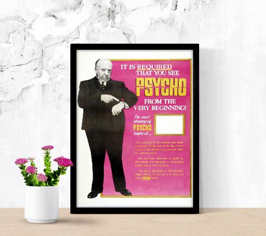 Psycho framed poster