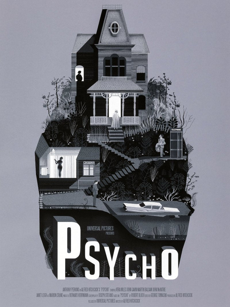 Psycho paper poster