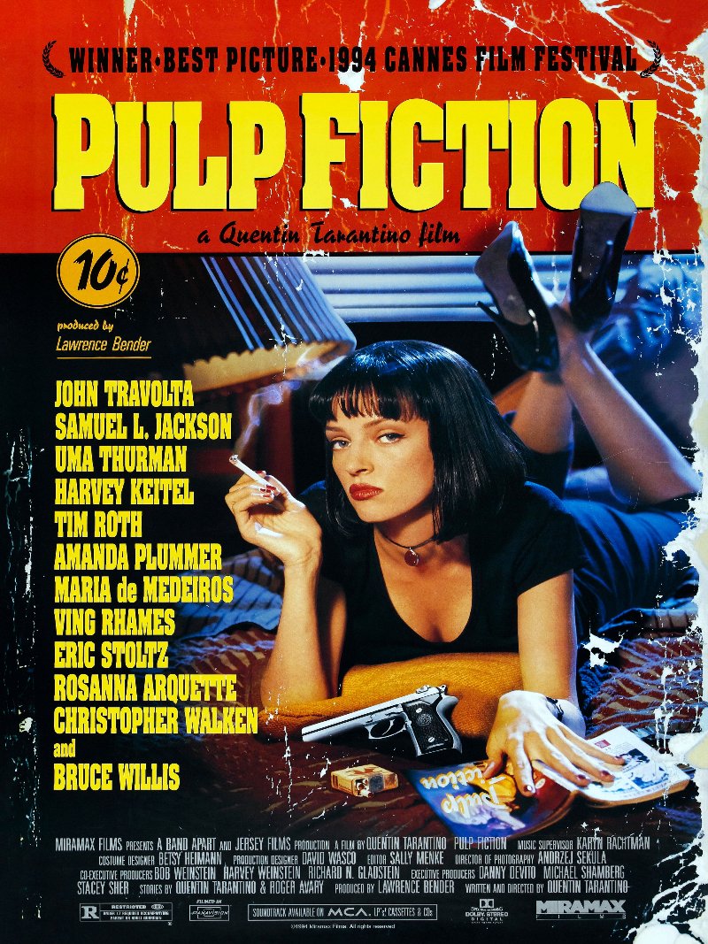 Pulp Fiction paper poster