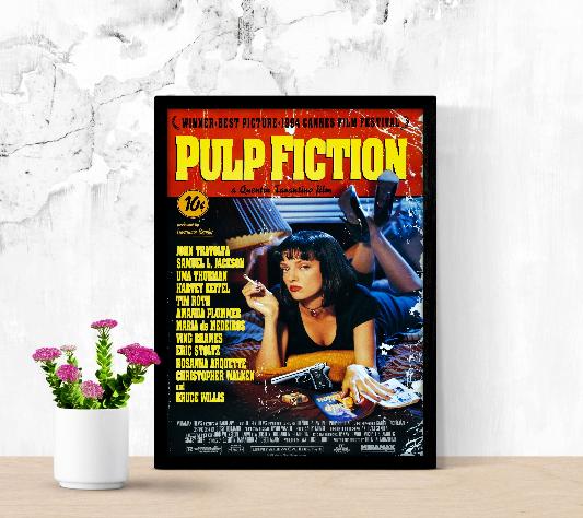 Pulp Fiction framed poster