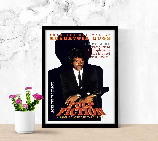 Pulp Fiction framed poster