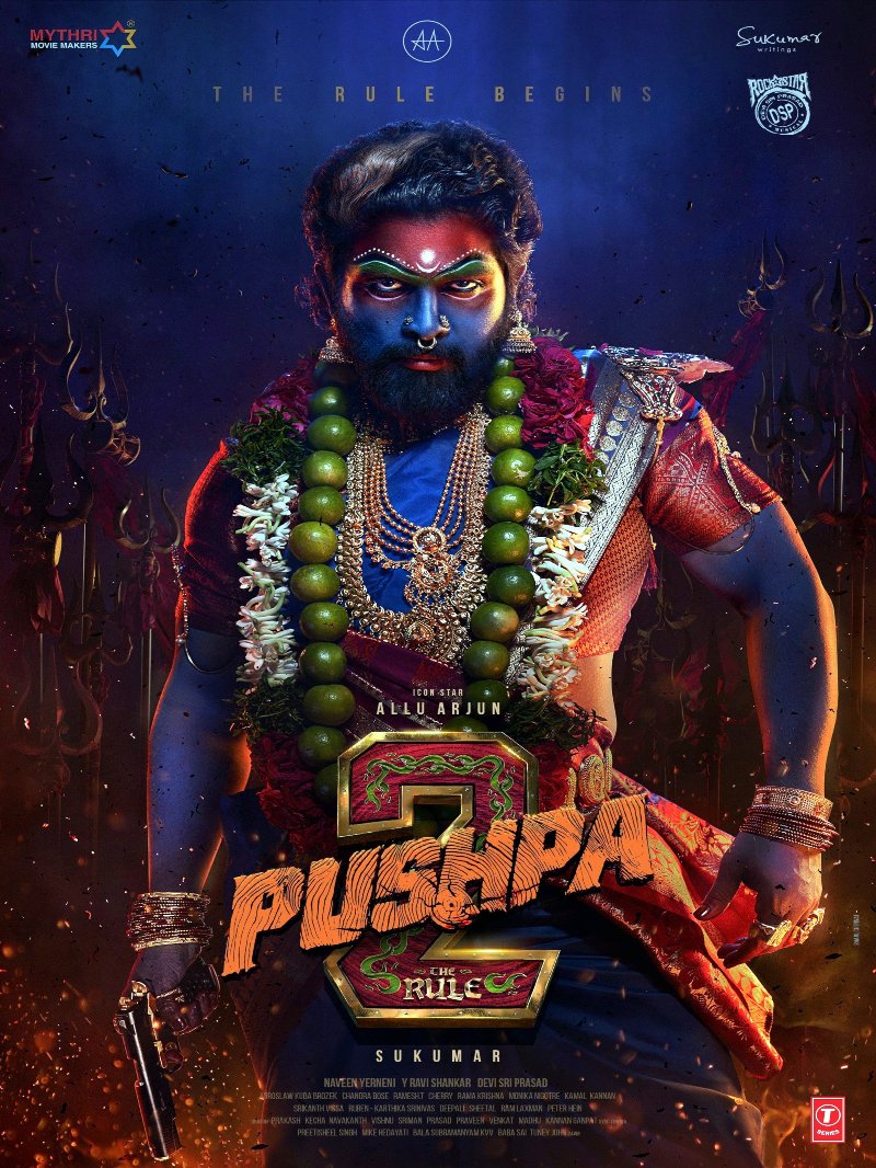 Pushpa paper poster