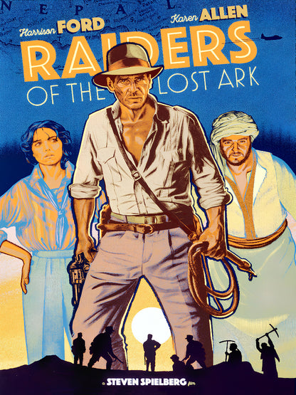 Raiders of The Lost Ark paper poster
