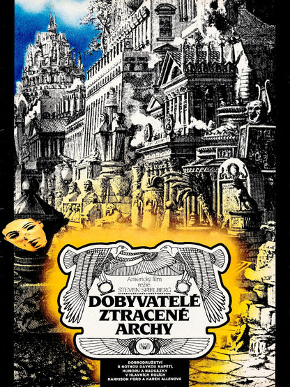 Raiders of The Lost Ark paper poster