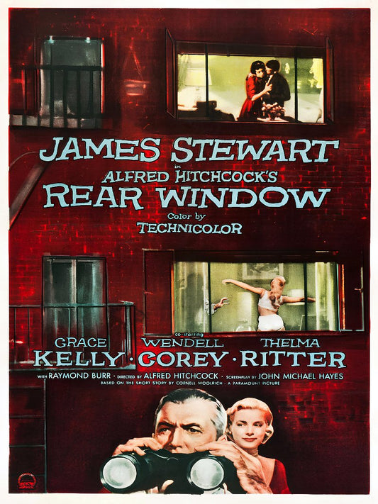 Rear Window paper poster