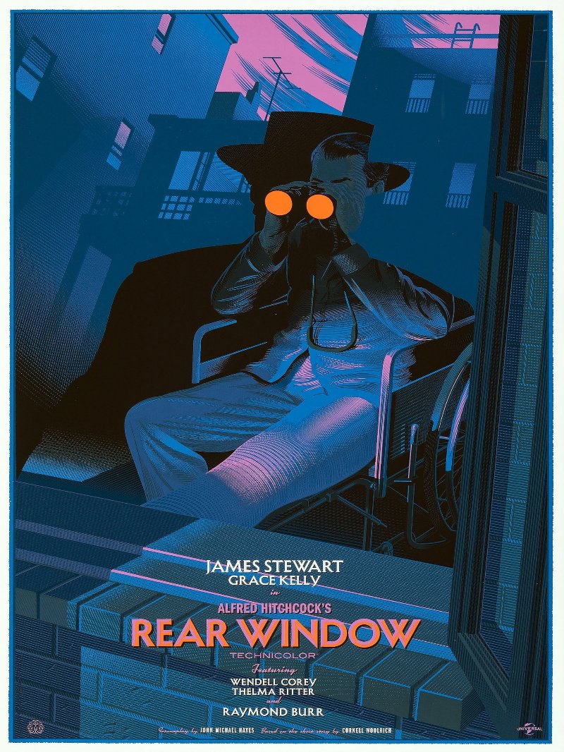 Rear Window paper poster