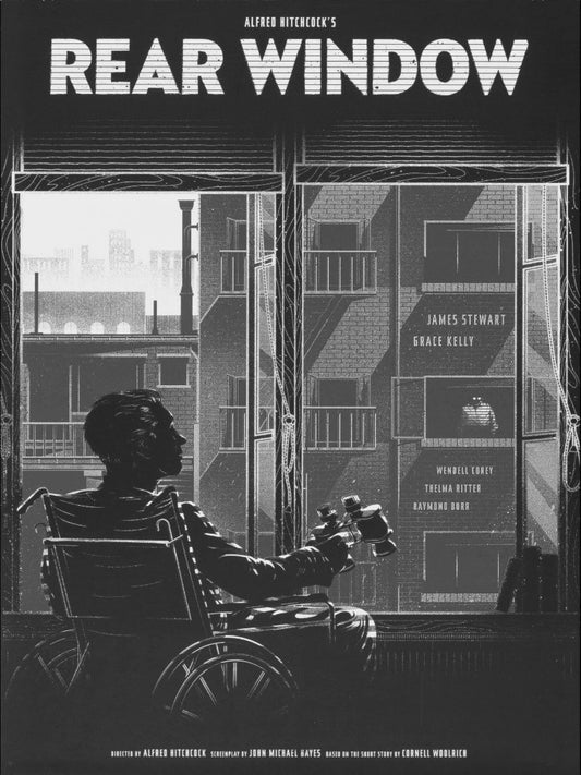 Rear Window paper poster