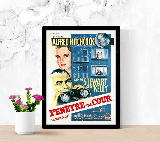 Fenêtre sur cour framed poster