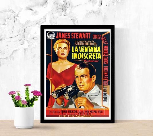 La ventana indiscreta framed poster