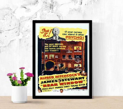 Rear Window framed poster