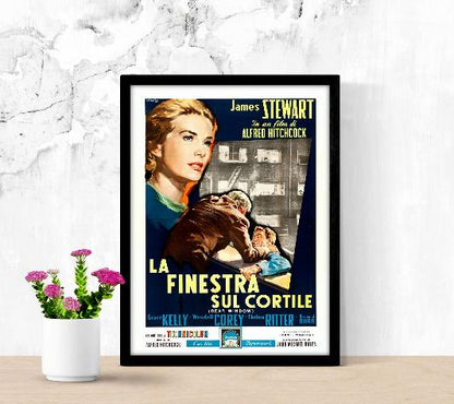 La finestra sul cortile framed poster