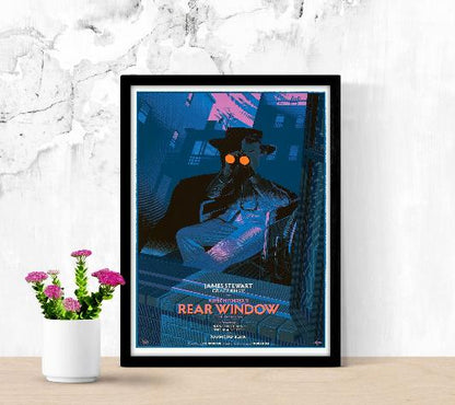 Rear Window framed poster