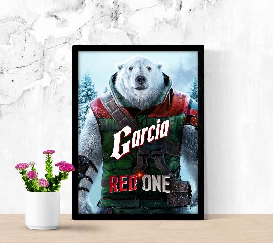 Red One framed poster