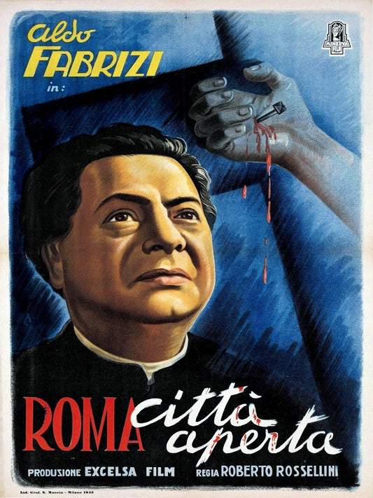 Roma città aperta paper poster