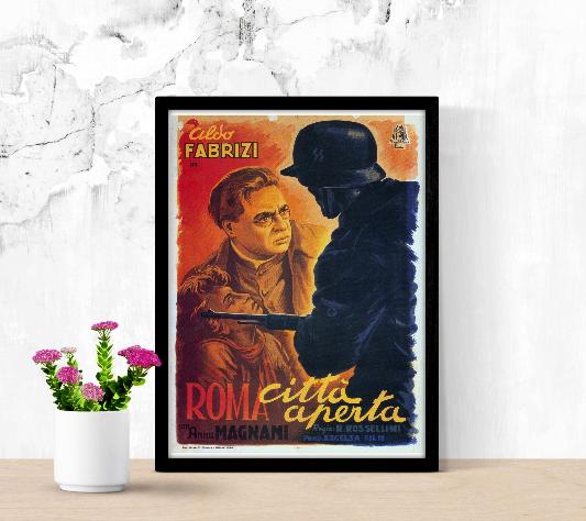 Roma città aperta framed poster