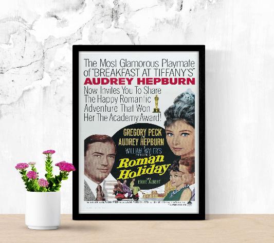 Roman Holiday framed poster